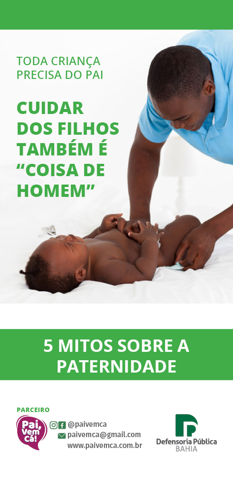 Folder 5 mitos sobre a paternidade