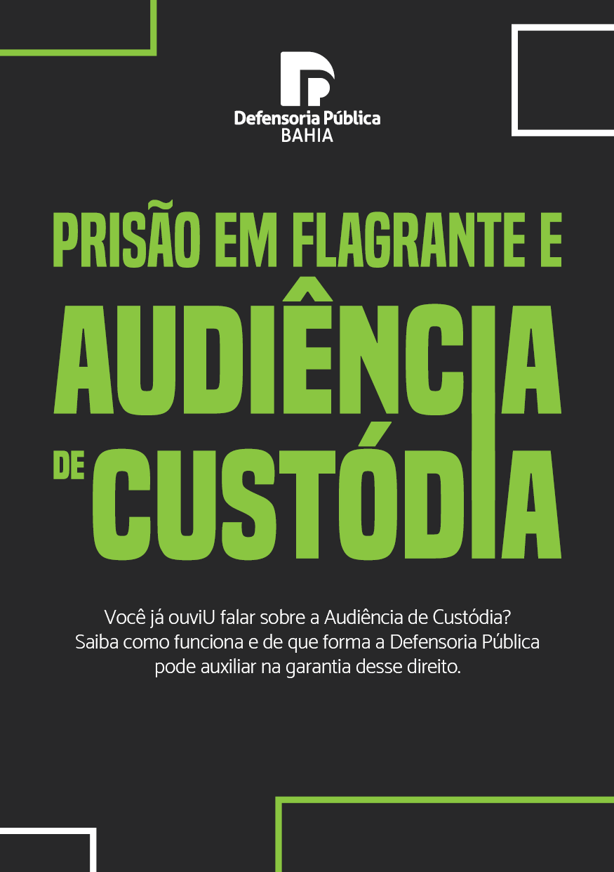 Folder – Prisão em Flagrante e Audiência de Custódia