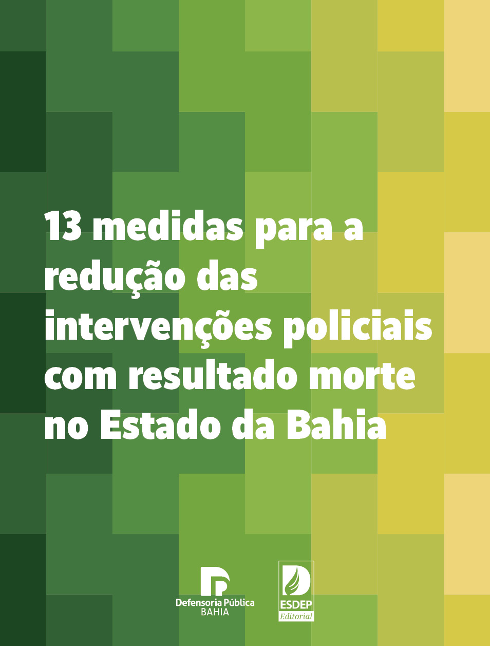 13 medidas para a redução das intervenções policiais com resultado morte no Estado da Bahia
