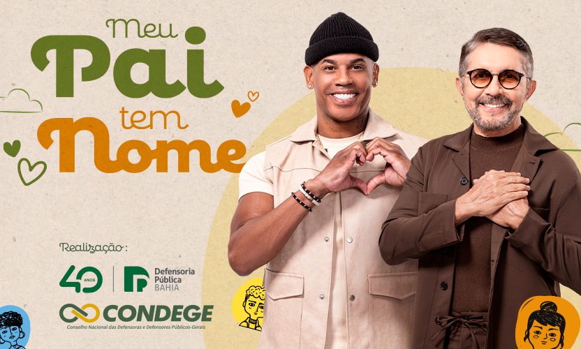 Adelmario Coelho e Flavinho da Pagod’art unem esforços em campanha da Defensoria por reconhecimento de paternidade