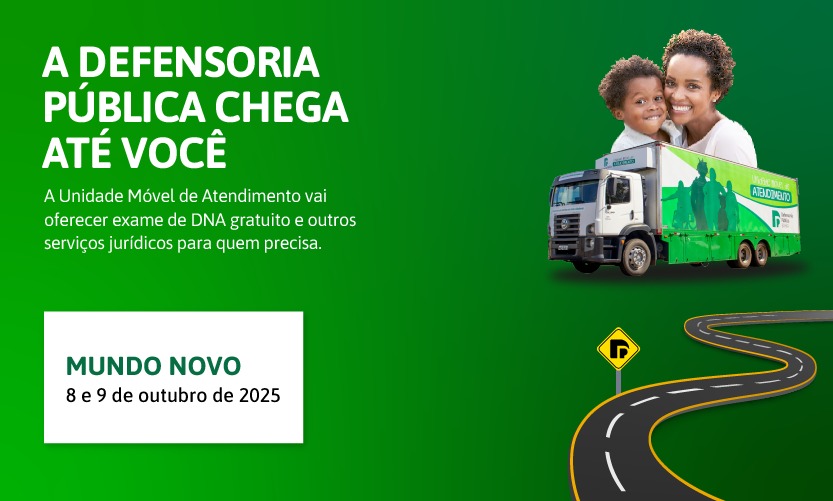Unidade Móvel leva serviços jurídicos gratuitos da Defensoria para a população de Mundo Novo