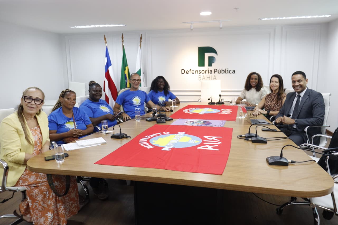 Diálogo e escuta: Defensoria recebe lideranças da população em situação de rua e define encaminhamentos para garantia de direitos